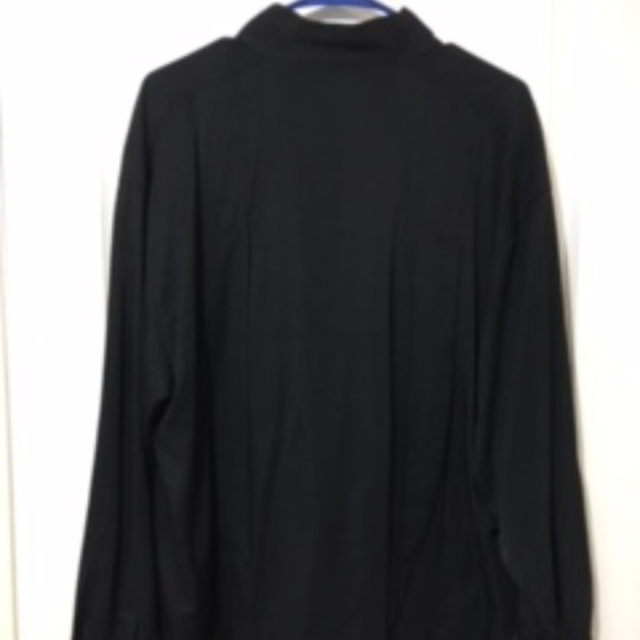 NWOT - Z.Cavaricci,Long Sleeve Button Down Shirt,Black, L - Picture 8 of 9